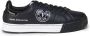 Versace Jeans Couture Zwarte Leren Sneakers met Witte Details Black Heren - Thumbnail 1