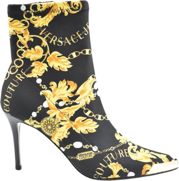 Versace Jeans Couture Zwarte platte schoenen Black Dames