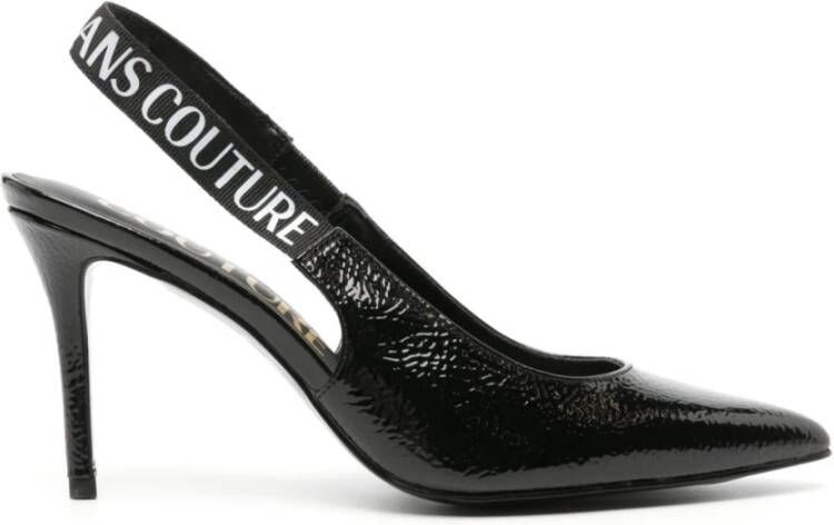 Versace Jeans Couture Zwarte Pumps Schoenen Elegant Stijl Black Dames