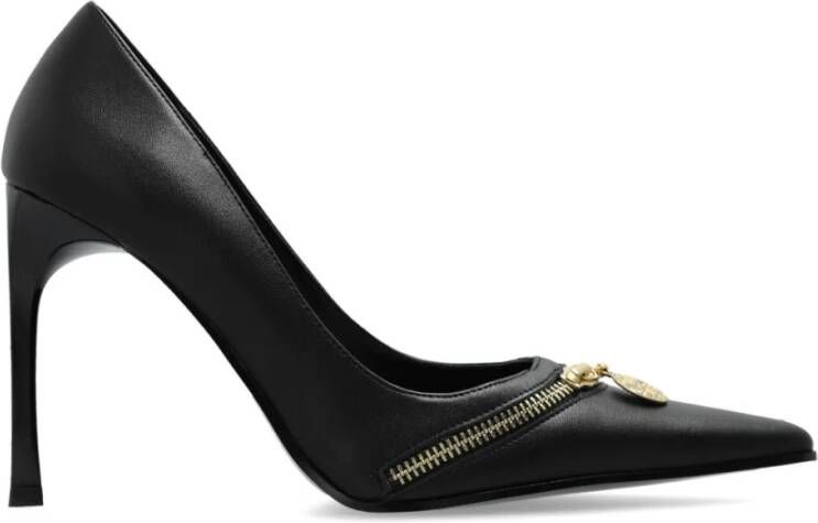 Versace Jeans Couture Zwarte Pumps voor Vrouwen Black Dames