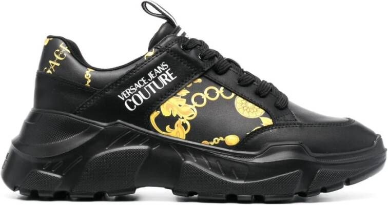 Versace Jeans Couture Zwarte Sneakers CV Stijl Zwart Heren