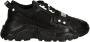 Versace Jeans Couture Speedtrack Zwarte Leren Mesh Sneakers Black Heren - Thumbnail 21