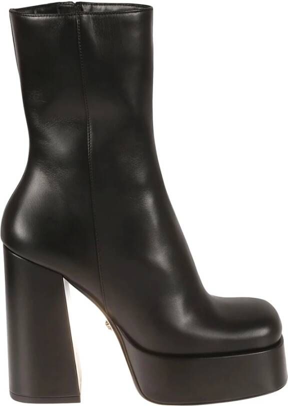 Versace Booties van kalfsleer Black Dames