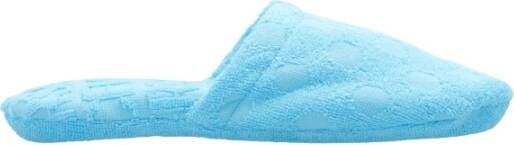 Versace Katoenen slippers Blauw Heren