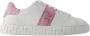 Versace Witte Roze Leren Sneakers La Greca White Dames - Thumbnail 7