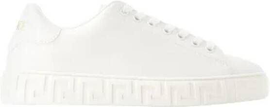 Versace Leather sneakers White Dames