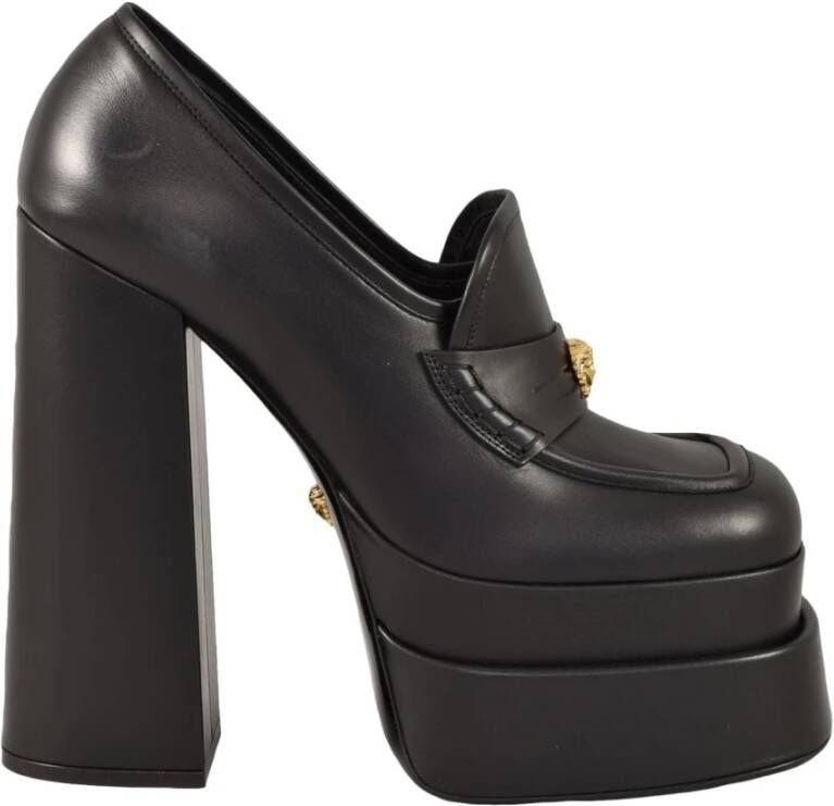 Versace Leren Collectie Schoenen Black Dames