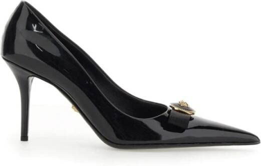 Versace Leren strikken pumps gemaakt in Italië Black Dames