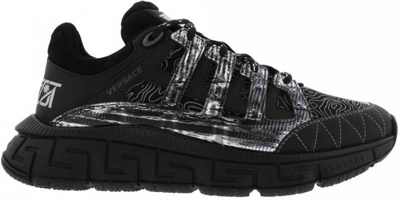 Versace Trigreca Sneakers met Grafische Print Black Heren