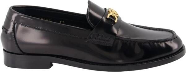 Versace Gouden Medusa '95 Leren Mocassins Black Dames