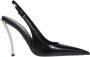 Versace Metallic Heel Slingback Pumps Black Dames - Thumbnail 1