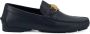 Versace Marineblauwe Kalfsleren Loafers Schoenen Blue Heren - Thumbnail 2