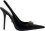 Versace Patentleren Slingback met Medusa Boog Black Dames - Thumbnail 1