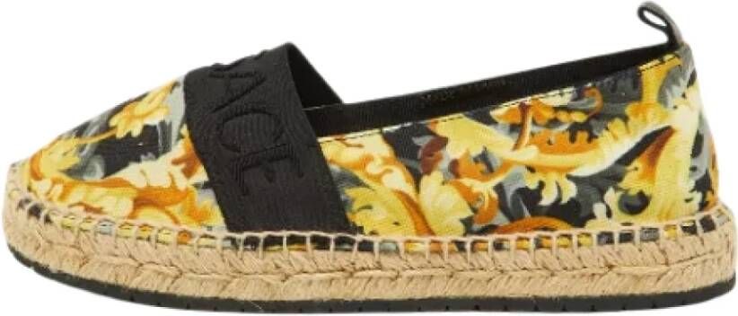 Versace Pre-owned Canvas flats Multicolor Dames