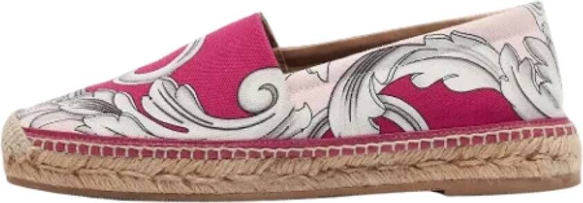 Versace Pre-owned Canvas flats Multicolor Dames