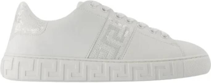 Versace Pre-owned Cotton sneakers White Dames