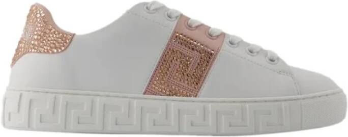 Versace Pre-owned Cotton sneakers White Dames