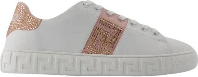 Versace Pre-owned Cotton sneakers White Dames