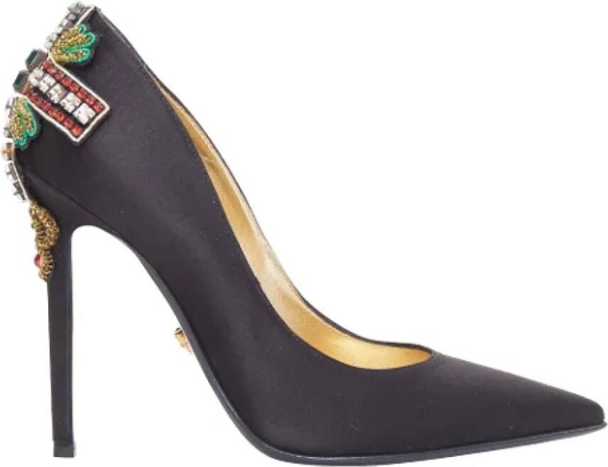 Versace Pre-owned Fabric heels Black Dames