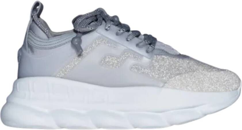 Versace Pre-owned Fabric sneakers Gray Dames