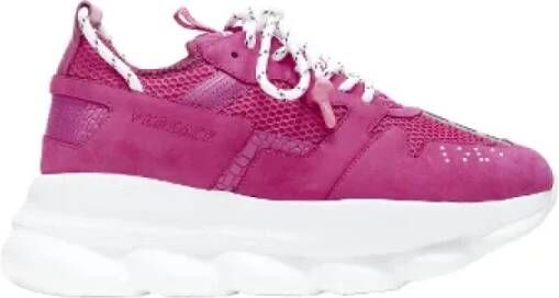 Versace Pre-owned Fabric sneakers Pink Dames