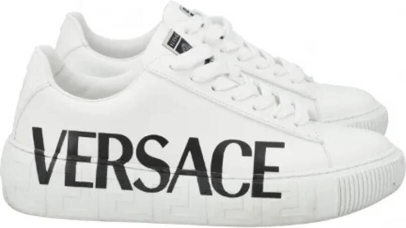 Versace Pre-owned Fabric sneakers White Dames