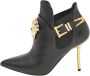 Versace Pre-owned Leather boots Black Dames - Thumbnail 1