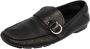 Versace Pre-owned Leather flats Black Heren - Thumbnail 1