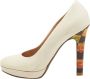 Versace Pre-owned Leather heels Beige Dames - Thumbnail 1