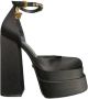 Versace Pre-owned Leather heels Black Dames - Thumbnail 1