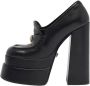 Versace Pre-owned Leather heels Black Dames - Thumbnail 1