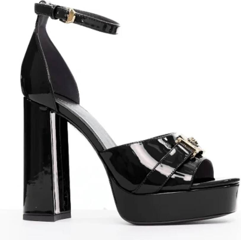 Versace Pre-owned Leather heels Black Dames