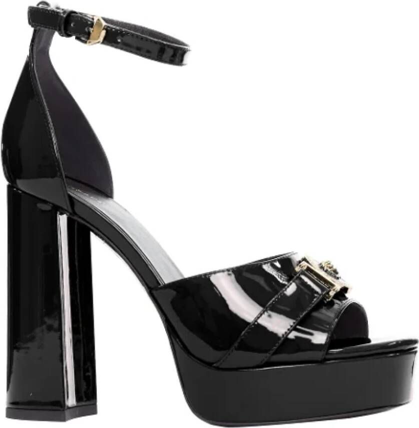 Versace Pre-owned Leather heels Black Dames