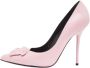 Versace Pre-owned Leather heels Pink Dames - Thumbnail 1