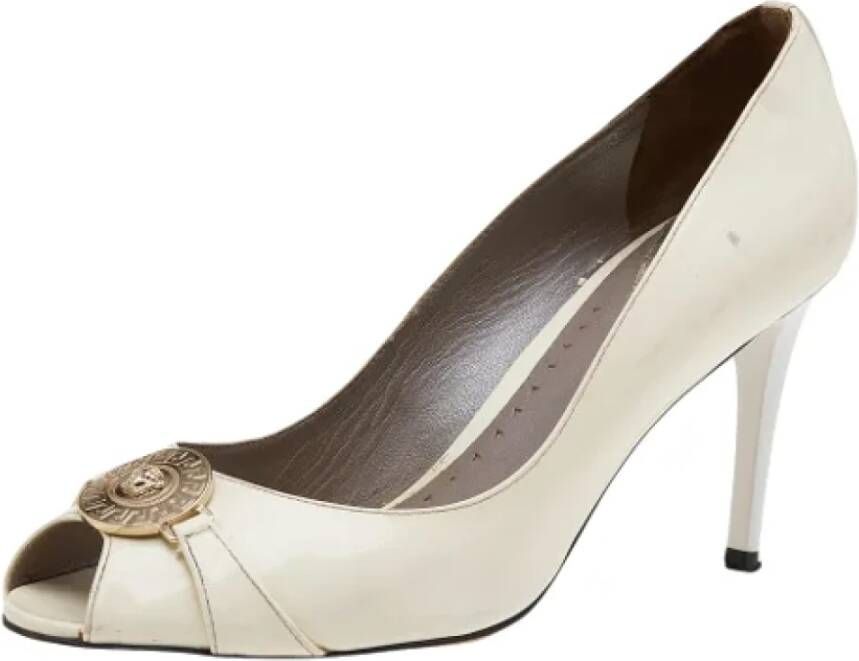 Versace Pre-owned Leather heels White Dames