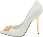 Versace Pre-owned Leather heels White Dames - Thumbnail 1