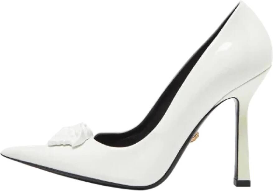 Versace Pre-owned Leather heels White Dames