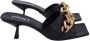 Versace Pre-owned Leather mules Black Dames - Thumbnail 1