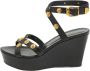 Versace Pre-owned Leather sandals Black Dames - Thumbnail 1