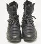 Versace Pre-owned Leather sneakers Black Heren - Thumbnail 1