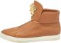 Versace Pre-owned Leather sneakers Brown Heren - Thumbnail 1