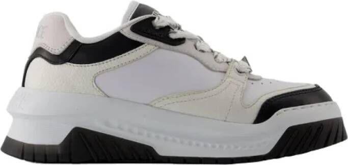 Versace Pre-owned Leather sneakers White Dames