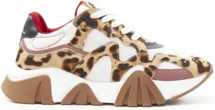 Versace Pre-owned Mesh sneakers Brown Dames