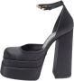 Versace Pre-owned Satin heels Black Dames - Thumbnail 1