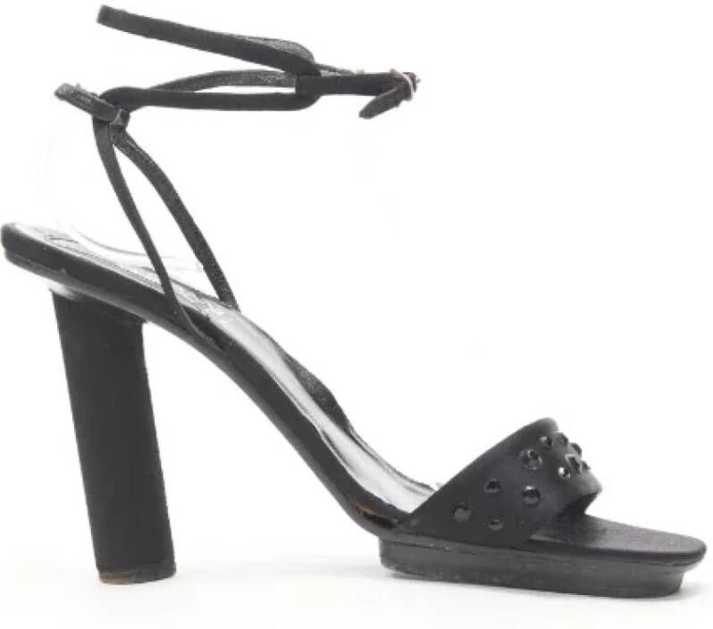 Versace Pre-owned Silk heels Black Dames