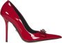 Versace Rode Lakleren Stilettohak Schoenen Red Dames - Thumbnail 5