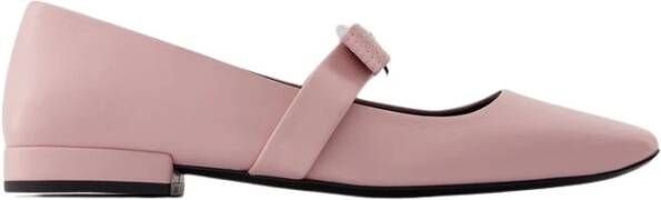 Versace Roze Leren Ballerina Pink Dames