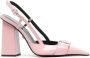 Versace Roze Patent Leren Slingback Hakken Pink Dames - Thumbnail 1