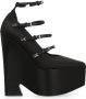 Versace Satin Platform Pump Black Dames - Thumbnail 1