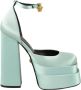 Versace Satin Schoenen Collectie Blue Dames - Thumbnail 1